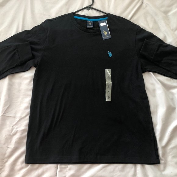 U.S. Polo Assn. Men's Long Sleeve Crew Neck T-Shirt, Black, Small - Picture 3 of 7